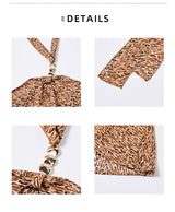 Leopard Halter Top