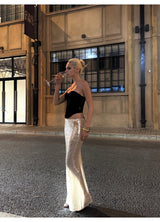 Streamer Champagne Sequin Skirt