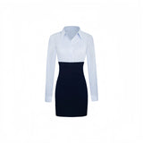 Slim Stretch Shirt Dress