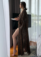 Leopard Satin Pajama-Three Piece