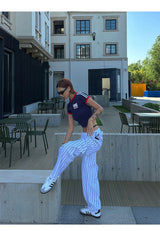 Striped Baseball Slacks