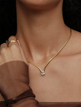 Zircon Gold Necklace