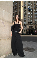 Tailored Drag Wide-Leg Pants