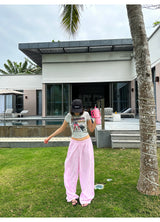 Striped Pink Lounge Pants