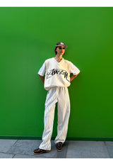 Striped Baseball Slacks