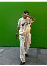 Striped Baseball Slacks
