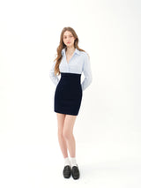 Slim Stretch Shirt Dress