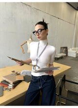 High-Neck Sculpt Fit Tee