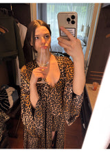 Leopard Satin Pajama-Three Piece