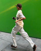 Striped Baseball Slacks