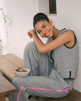 Pink Stripe Sweatpants