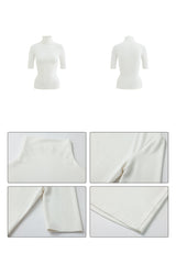 High-Neck Sculpt Fit Tee
