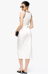 Shirred Slip Dress