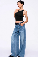 Cutout Slim Stretch Tank Top