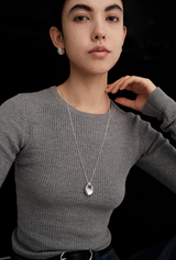 Silver Long Necklace