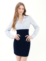 Slim Stretch Shirt Dress