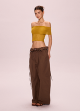 Wide-Leg Slacks