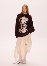 Puppy Print Sweater