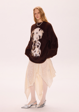 Puppy Print Sweater