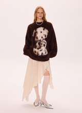Puppy Print Sweater