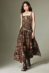 Check Maxi Dress