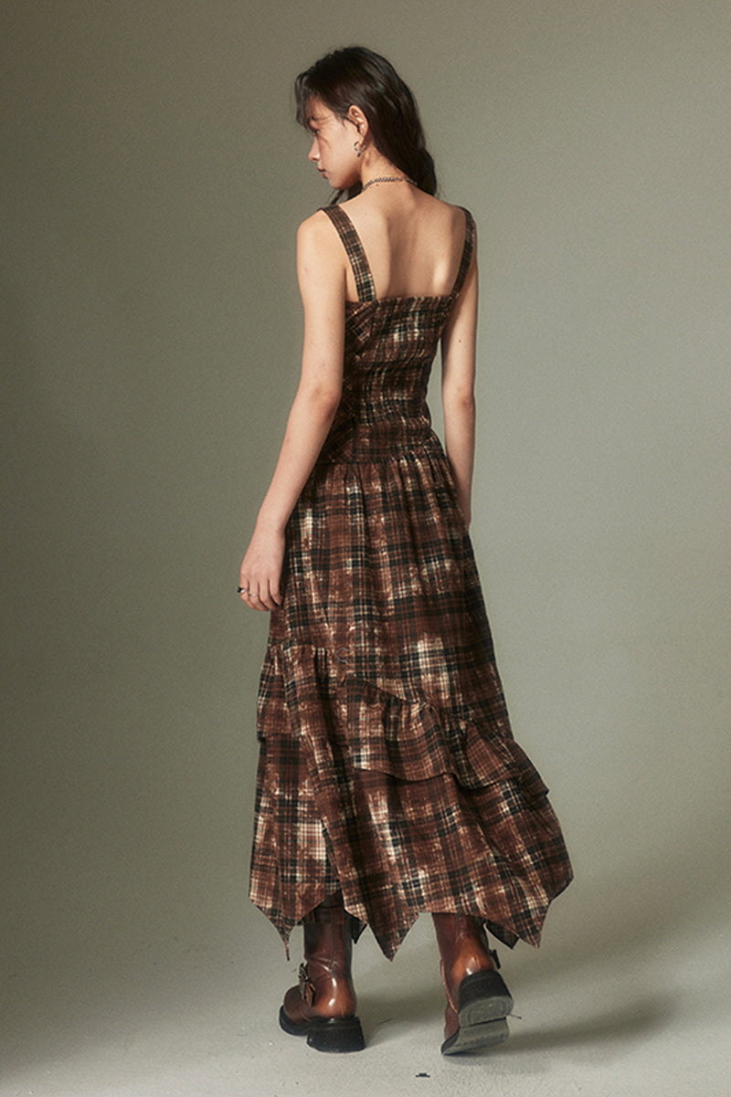 Check Maxi Dress