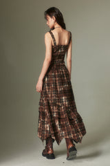 Check Maxi Dress