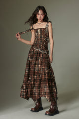 Check Maxi Dress