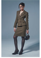 Wool Blazer / Skirt