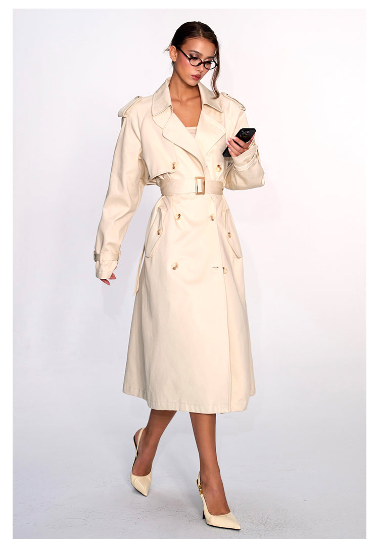 Cinched Trench Coat