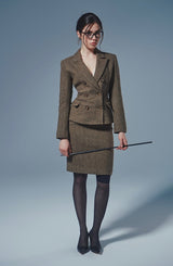 Wool Blazer / Skirt
