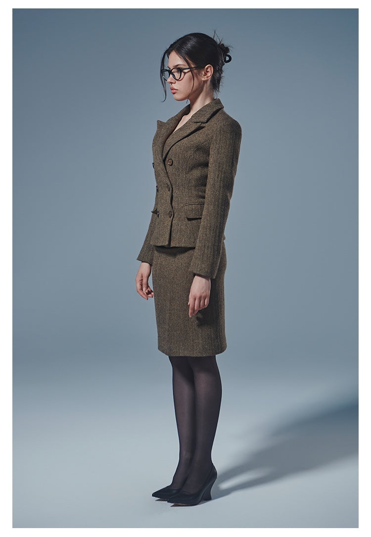 Wool Blazer / Skirt