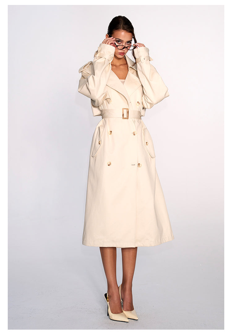 Cinched Trench Coat