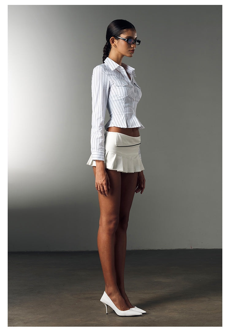 Chic Fit Pinstripe Shirt