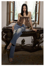 Leopard Tie Tube Top