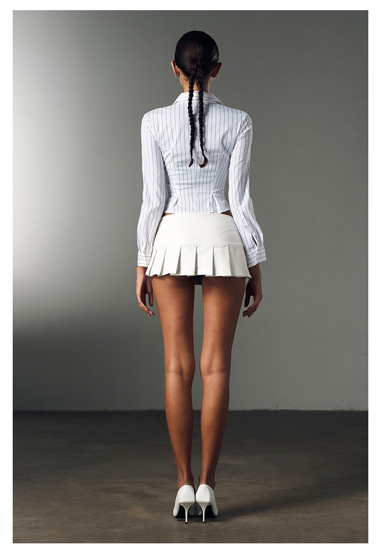 Chic Fit Pinstripe Shirt