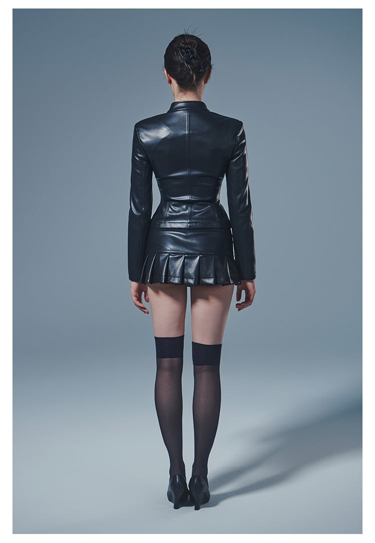 Leather Mini Skirt