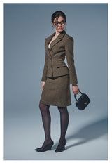 Wool Blazer / Skirt