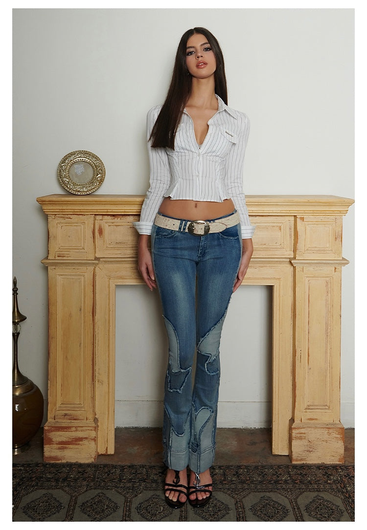 Chic Fit Pinstripe Shirt