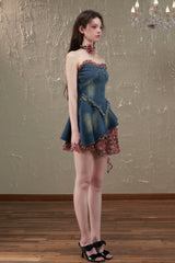 Floral Denim Dress