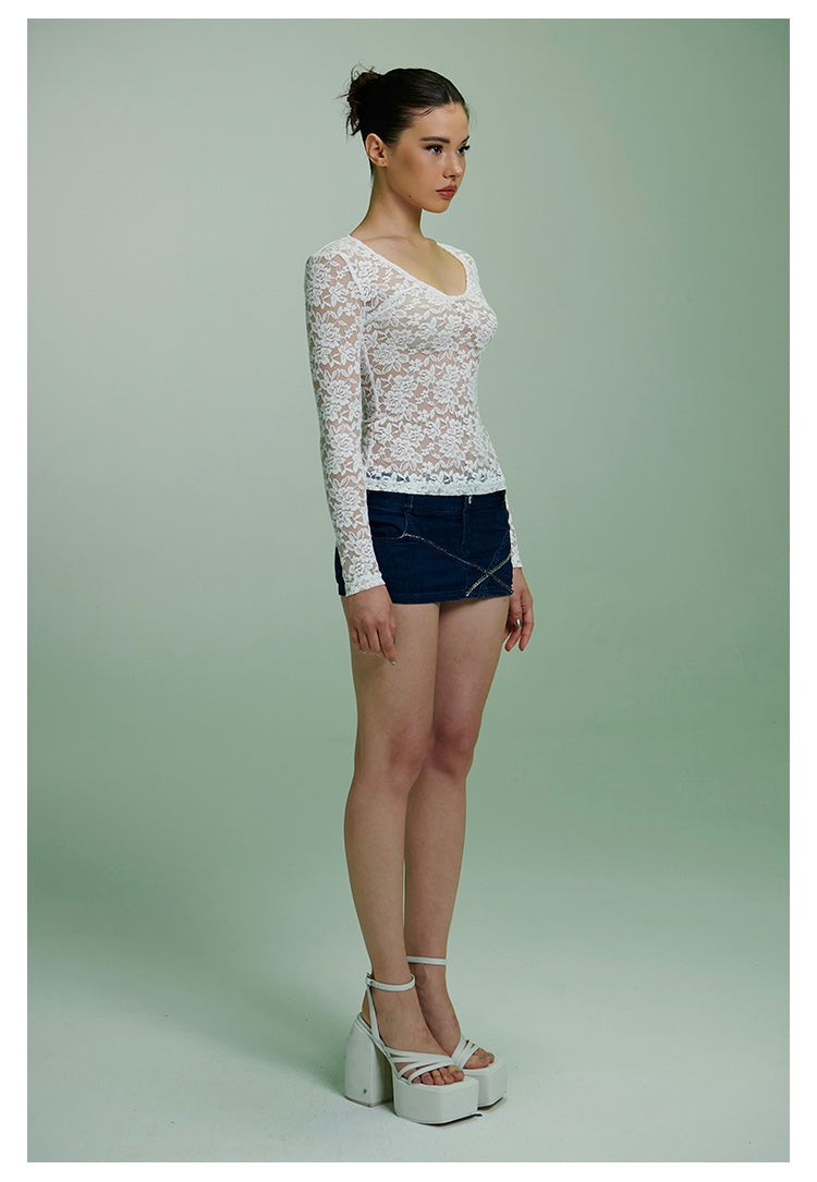 Lace Sheer Top