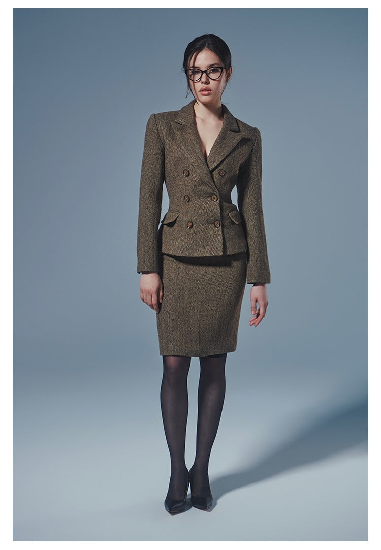 Wool Blazer / Skirt