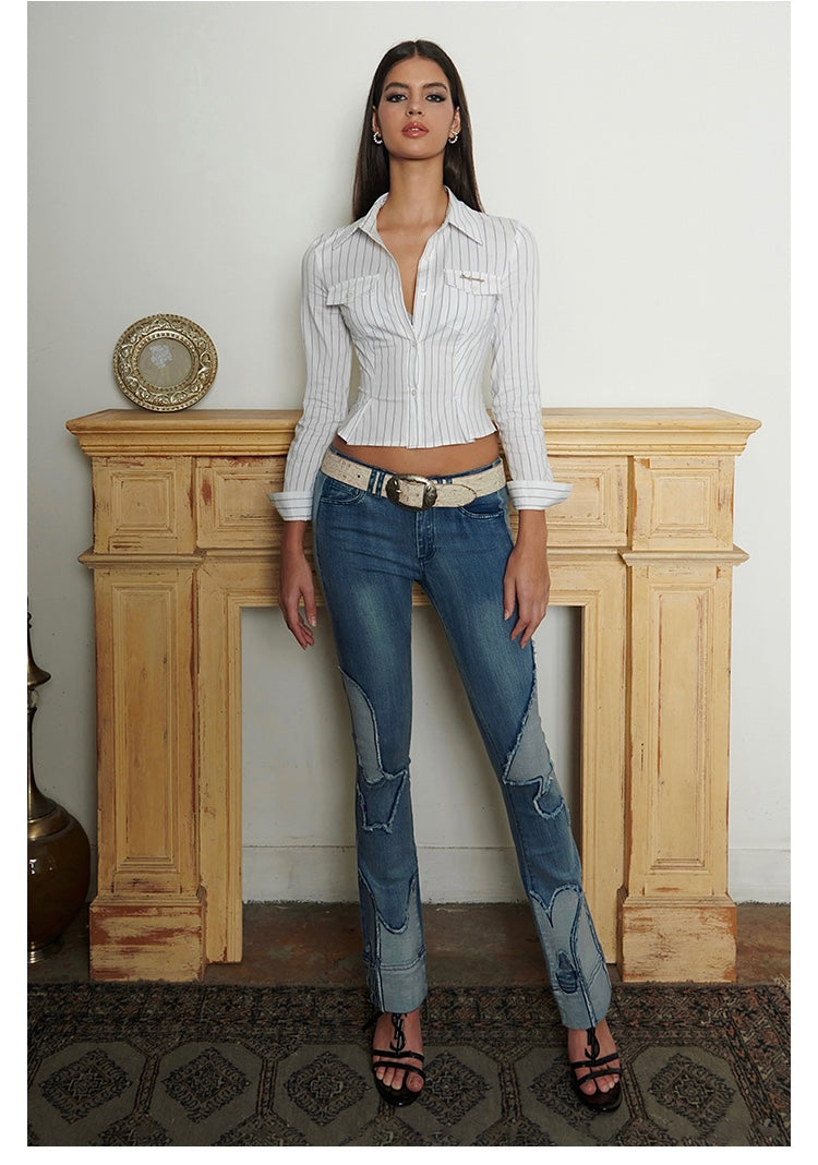 Chic Fit Pinstripe Shirt