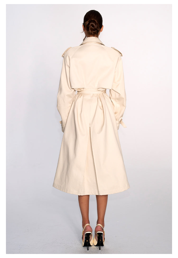 Cinched Trench Coat