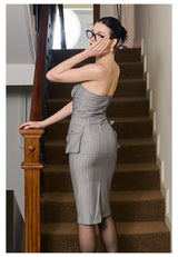 Bandeau Midi Dress