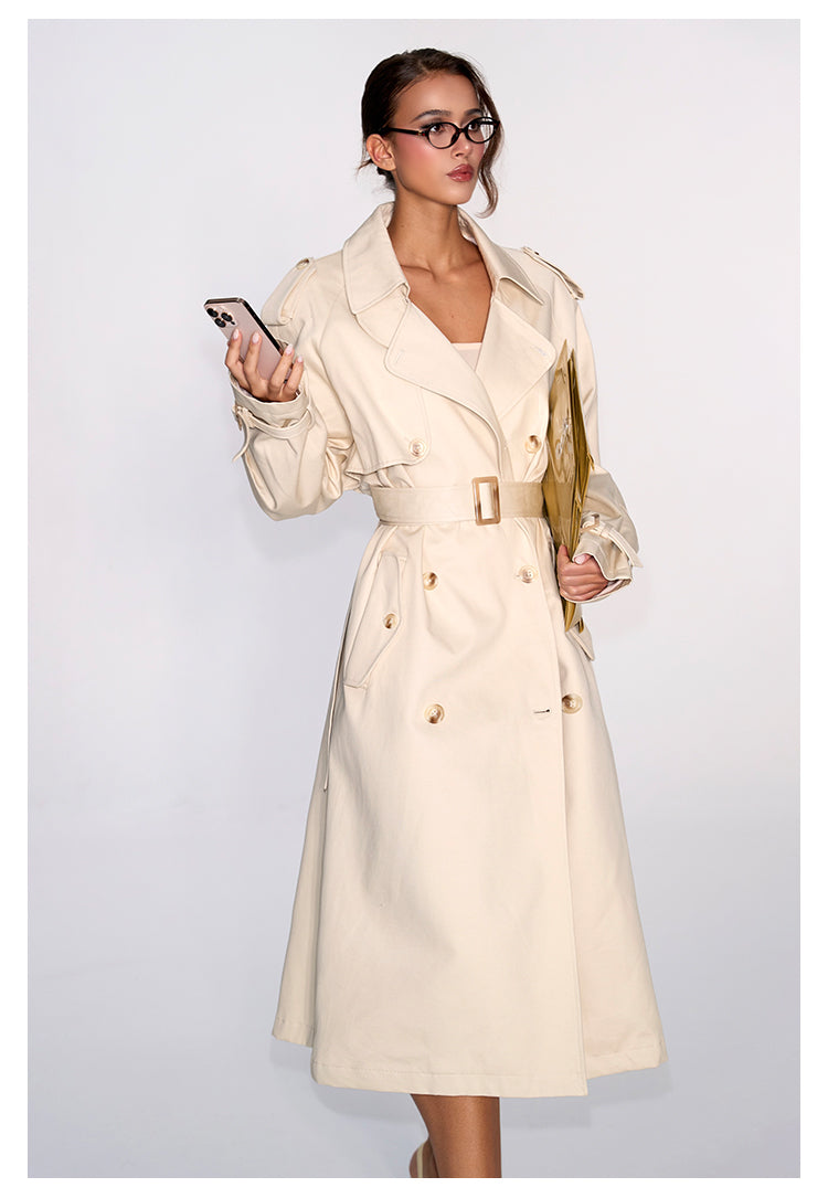 Cinched Trench Coat