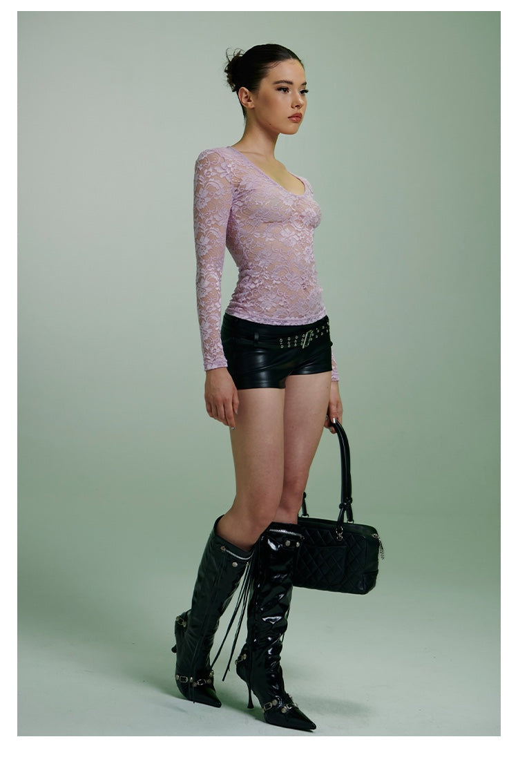Lace Sheer Top