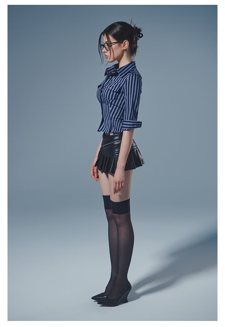 Leather Mini Skirt