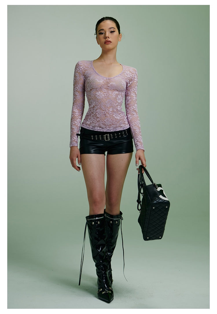 Lace Sheer Top
