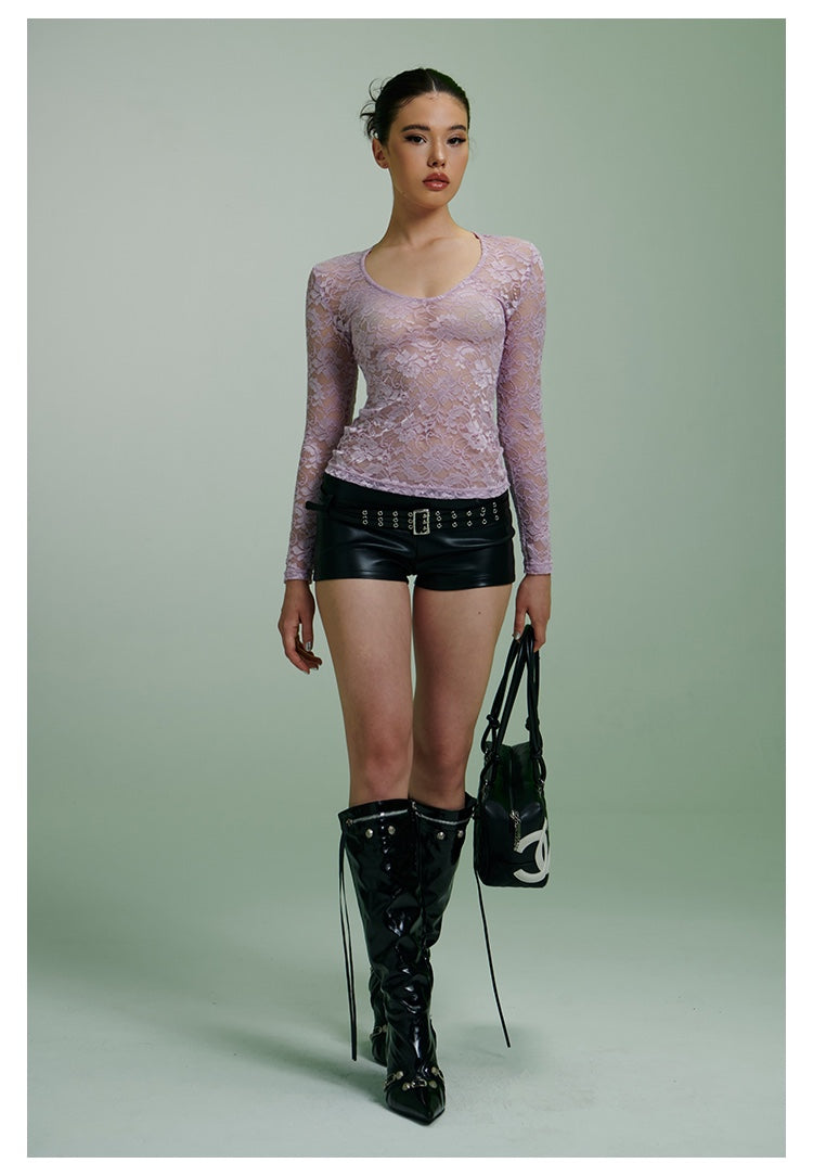 Lace Sheer Top